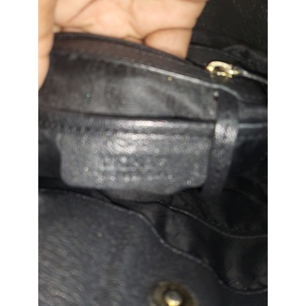 Michael Kors Grommet Hamilton Studded Satchel Bag Gold Hardware Black Leather - Picture 9 of 11